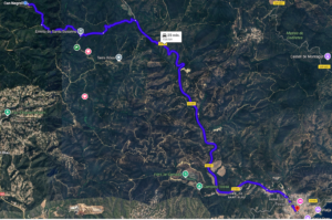 The road to Can Negrell